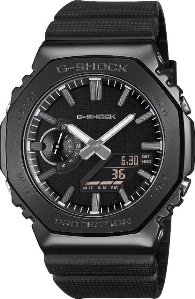 Casio GM-2100LXB-1ADR Quartz Silikon Siyah 20 ATM 44 mm Erkek Kol Saati