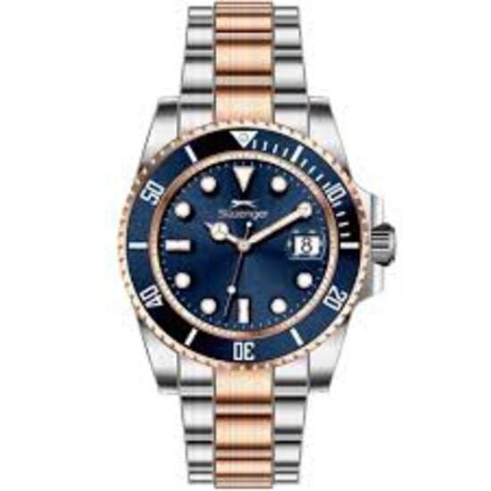 Slazenger SL.09.2518.1.06 Quartz Çelik Rose/Gri Lacivert Kadran 43 mm Erkek Kol Saati