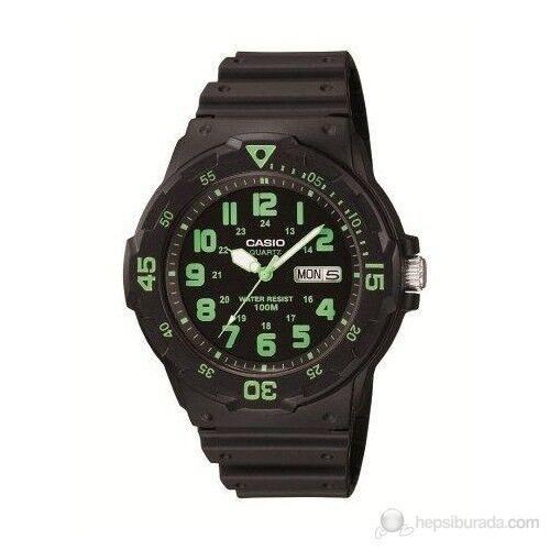 Casio MRW-200H-3BVDF Quartz Silikon Siyah 45 mm Erkek Kol Saati