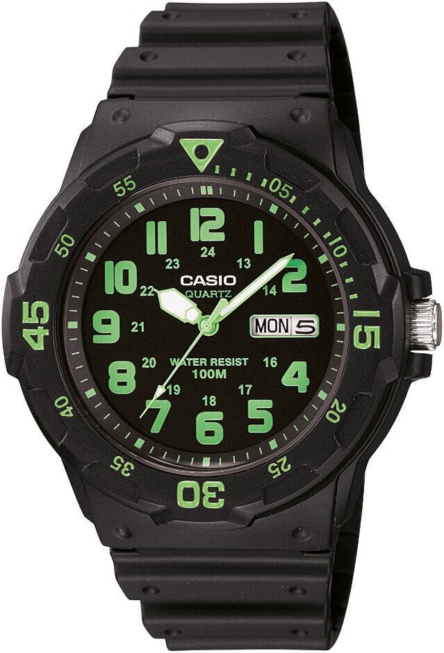 Casio MRW-200H-3BVDF Quartz Silikon Siyah 45 mm Erkek Kol Saati
