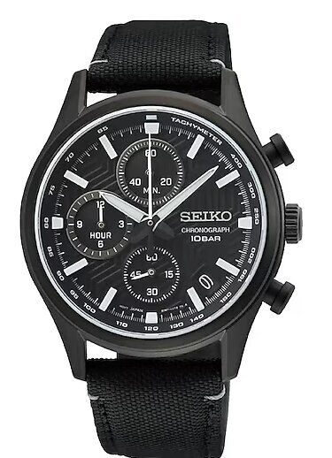 Seiko SSB421P1 Quartz Nato Siyah 10 ATM 39 mm Erkek Kol Saati