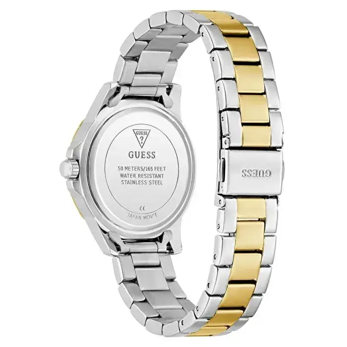 Guess GUGW0948L8 Quartz Çelik Gri Altın Rengi Yeşil 32 mm Kadın Kol Saati