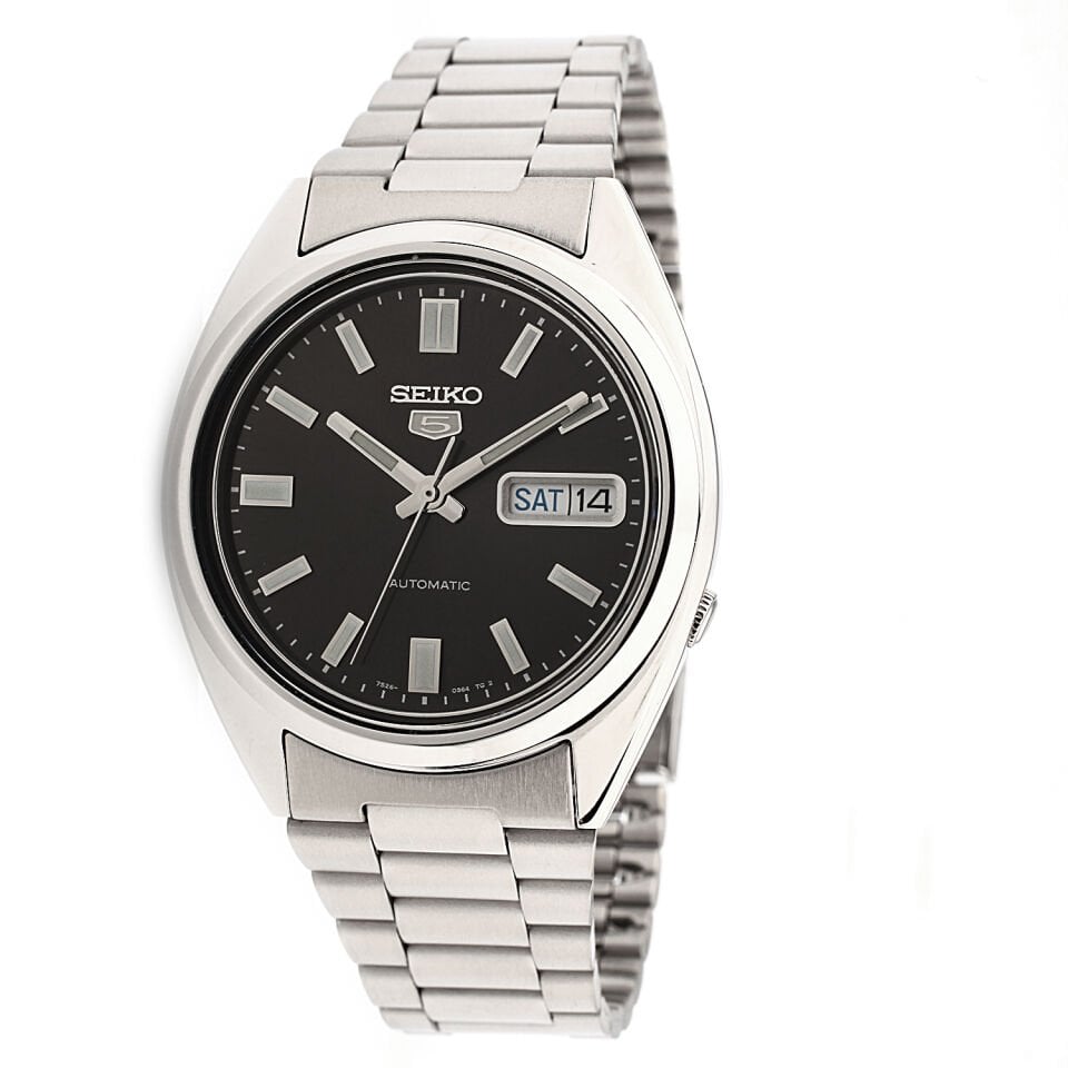 Seiko 5 SNXS79K1 Otomatik Çelik Gri Siyah Kadran 39 mm Erkek Kol Saati