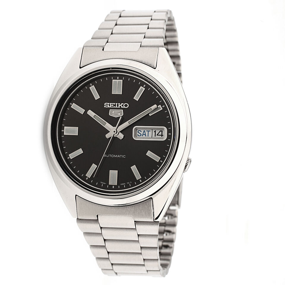 Seiko 5 SNXS79K1 Otomatik Çelik Gri Siyah Kadran 39 mm Erkek Kol Saati