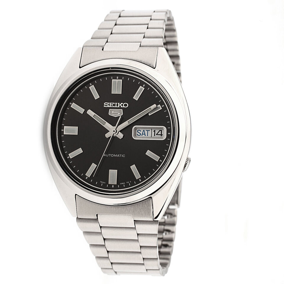 Seiko 5 SNXS79K1 Otomatik Çelik Gri Siyah Kadran 39 mm Erkek Kol Saati