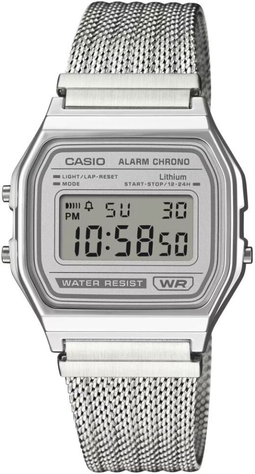 Casio 158WEM-7DF Retro Quartz Hasır Gri 33 mm Erkek Kol Saati
