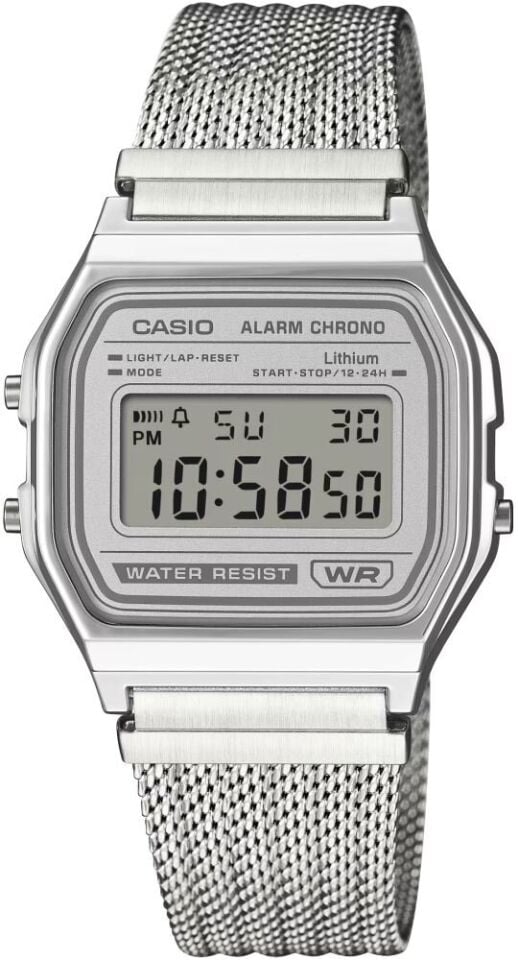 Casio 158WEM-7DF Retro Quartz Hasır Gri 33 mm Erkek Kol Saati