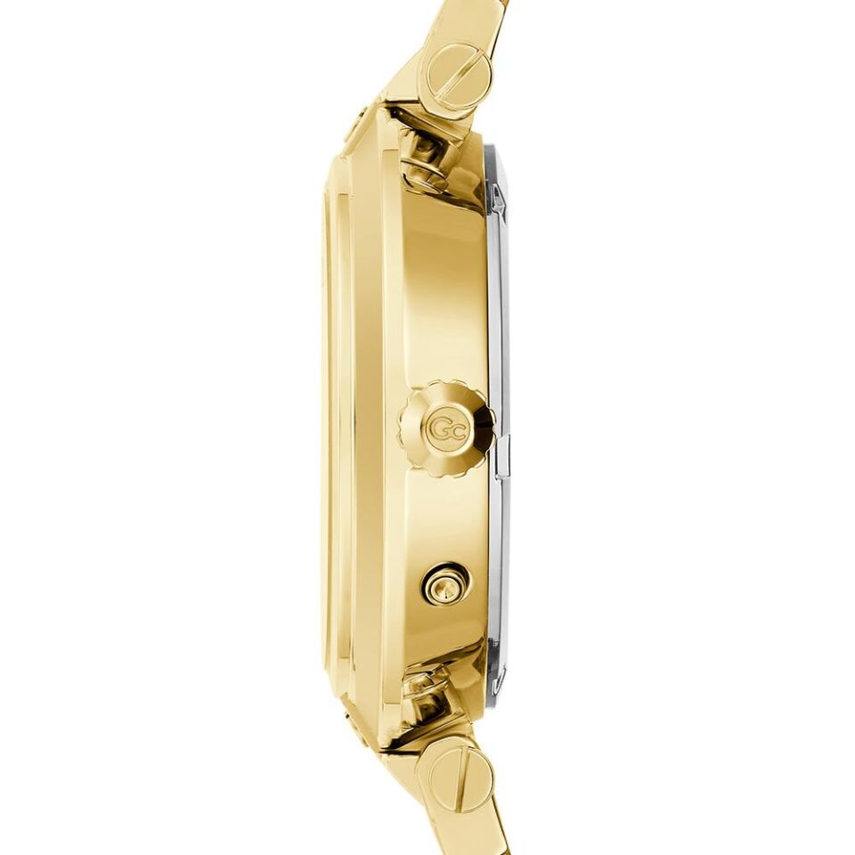 Gc GCZ21007L1MF Quartz Çelik Altın Rengi Yeşil Kadran 36 mm Kadın Kol Saati