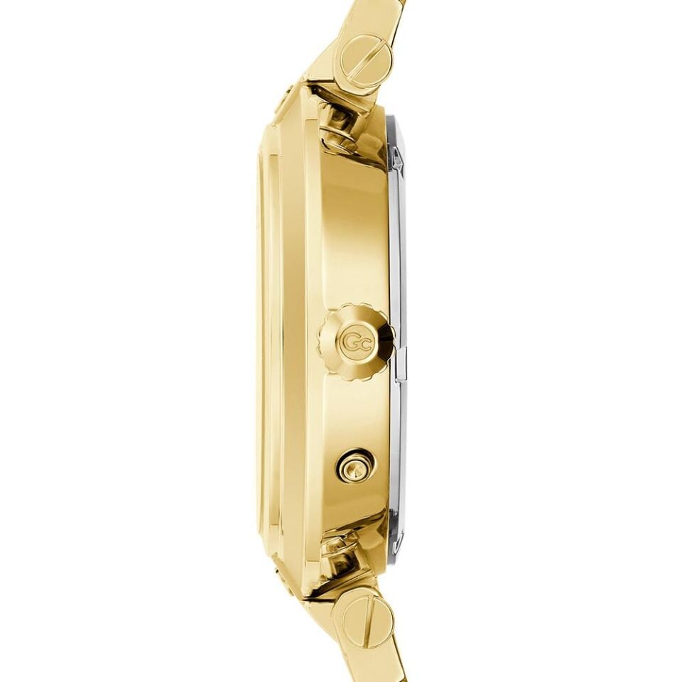 Gc GCZ21007L1MF Quartz Çelik Altın Rengi Yeşil Kadran 36 mm Kadın Kol Saati