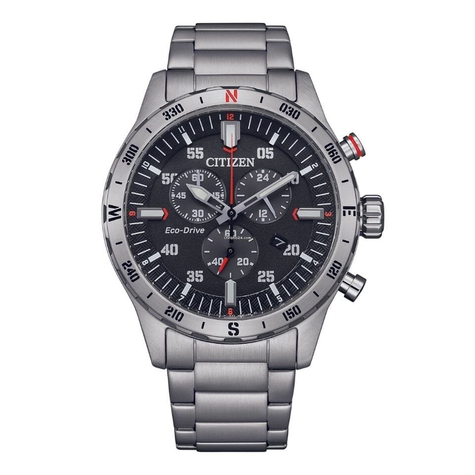 Citizen AT2520-89E  Quartz Çelik Gri Siyah Kadran 10 ATM 44 mm Erkek Kol Saati