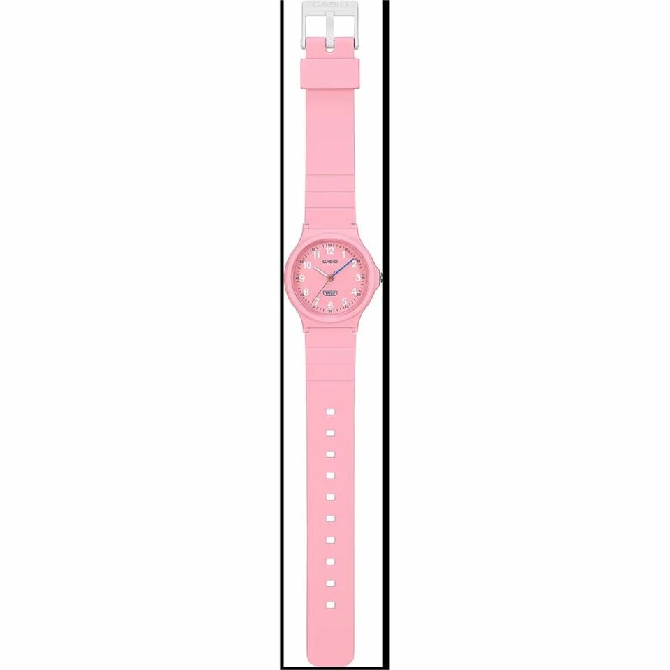 Casio LQ-24B-4BDF Quartz Silikon Pembe Organik Cam 32 mm Kadın Kol Saati