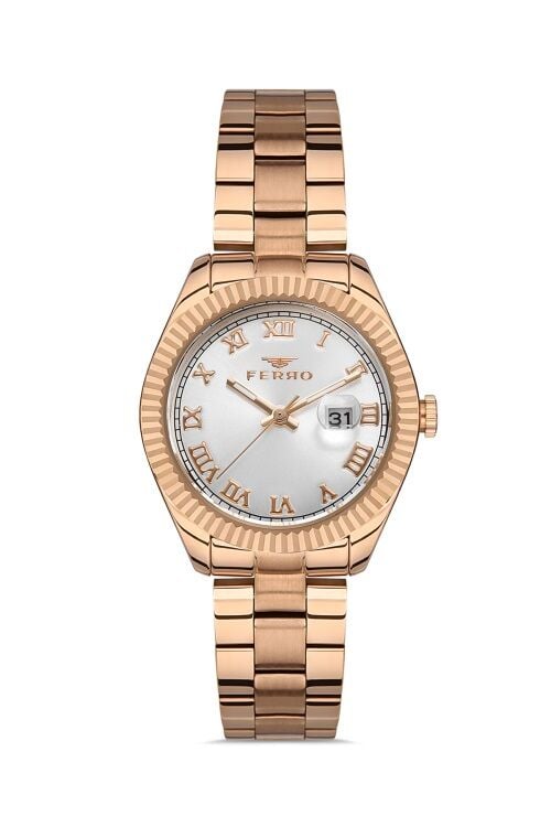 Ferro FL21295A-C Quartz Çelik Rose Gold 33 mm Kadın Kol Saati