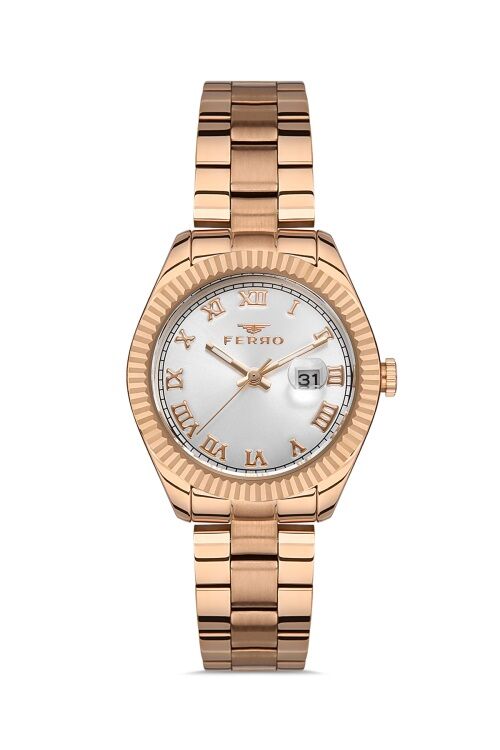 Ferro FL21295A-C Quartz Çelik Rose Gold 33 mm Kadın Kol Saati
