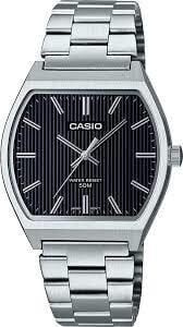 Casio MTP-B140D-1AVDF Quartz Çelik Gri Siyah Kadran 36 mm Erkek Kol Saati