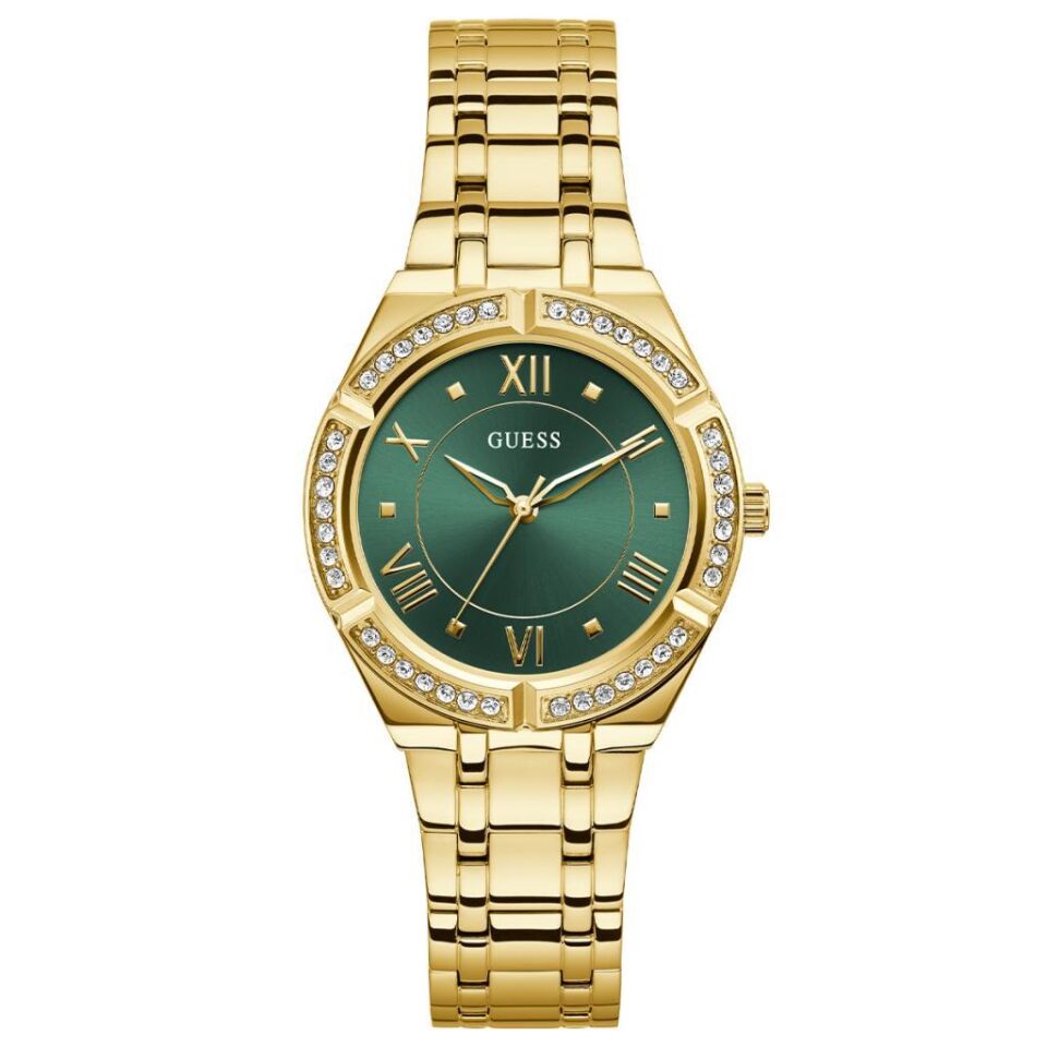 Guess GUGW0033L8 Çelik Altın Rengi 36 mm Yeşil Kadran Kadın Kol Saati