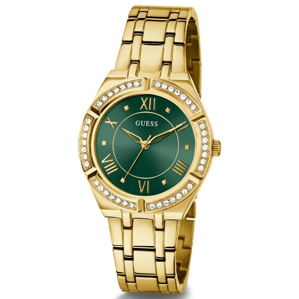 Guess GUGW0033L8 Çelik Altın Rengi 36 mm Yeşil Kadran Kadın Kol Saati