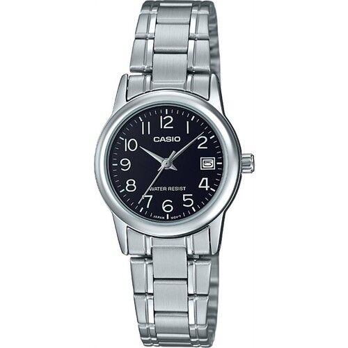 Casio LTP-V002D-1BUDF Quartz Çelik Gri Siyah 28 mm Kadın Kol Saati