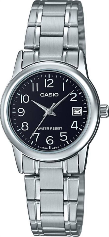 Casio LTP-V002D-1BUDF Quartz Çelik Gri Siyah 28 mm Kadın Kol Saati