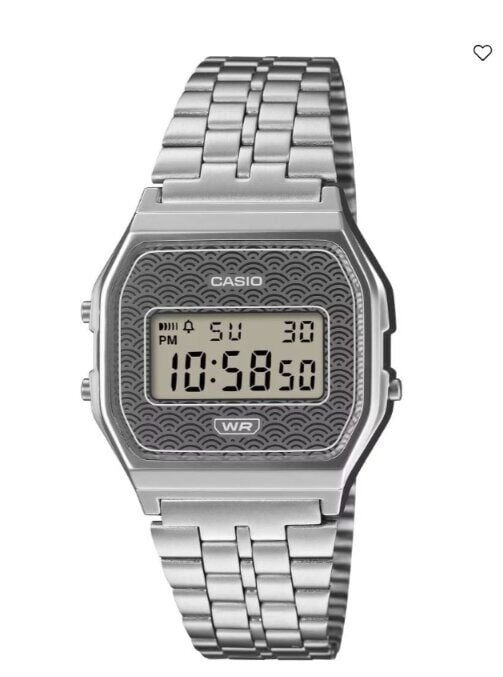 Casio A159WEVJ-7DR Retro Quartz Çelik Gri 33 mm Erkek Kol Saati