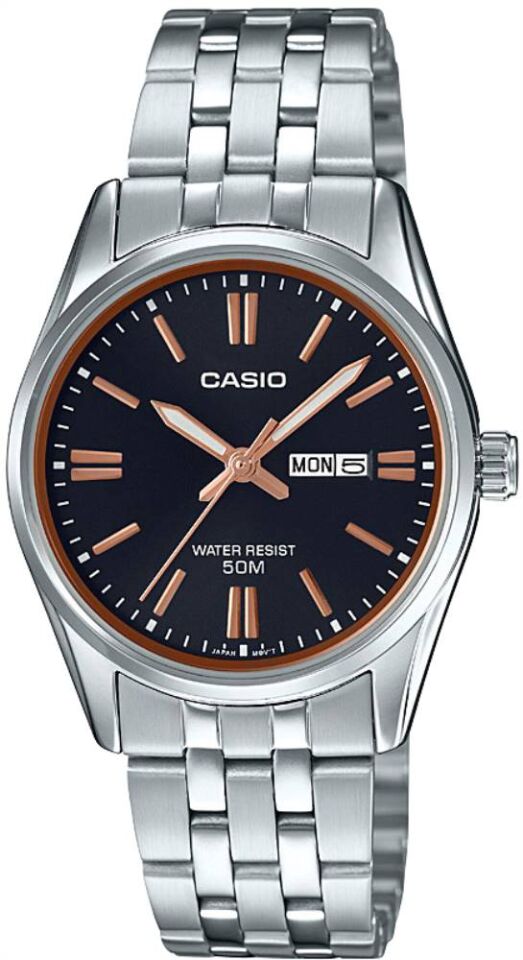 Casio LTP-1335D-1A2VDF Quartz Çelik Gri Siyah Kadran 30 mm Kadın Kol Saati