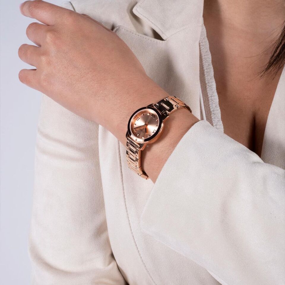 Guess GUGW0532L5 Pırlantalı 28 mm Rose Gold Kadın Kol Saati