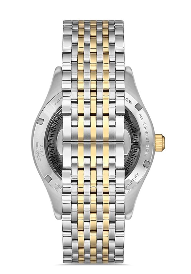 Hislon SD101T-16SG 45 mm Gri Çelik Otomatik Erkek Kol Saati