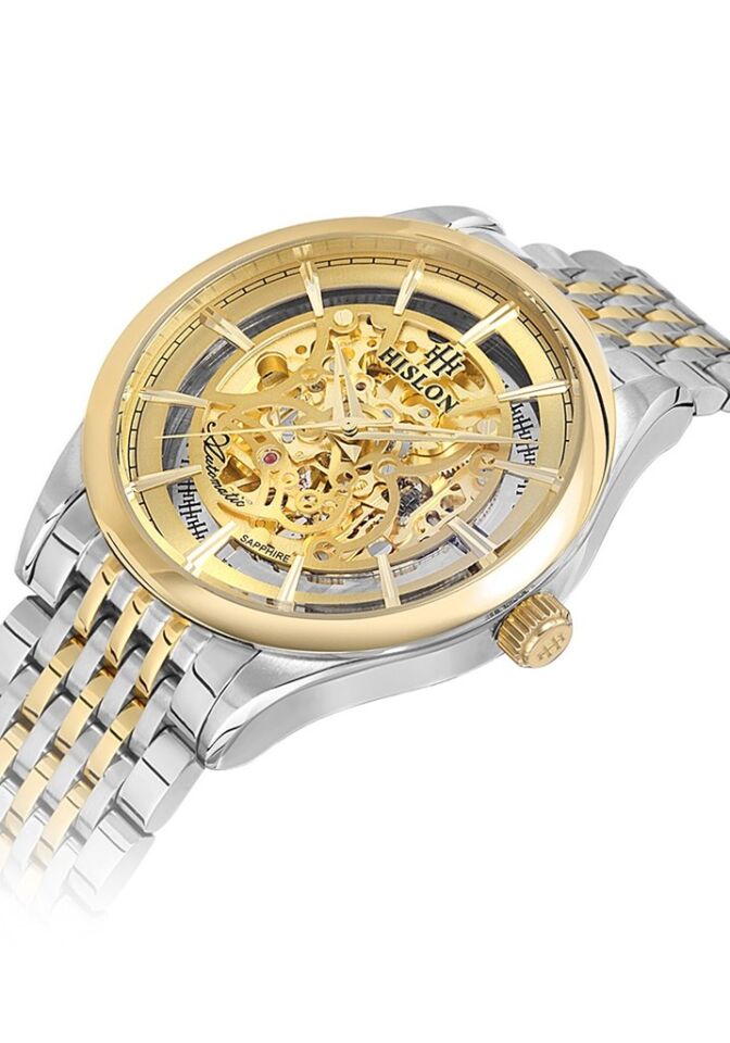 Hislon SD101T-16SG 45 mm Gri Çelik Otomatik Erkek Kol Saati