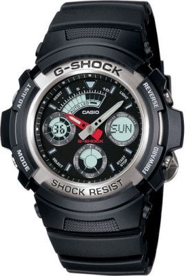 Casio AW-590-1ADR Quartz Silikon Siyah 20 ATM 47 mm Erkek Kol Saati