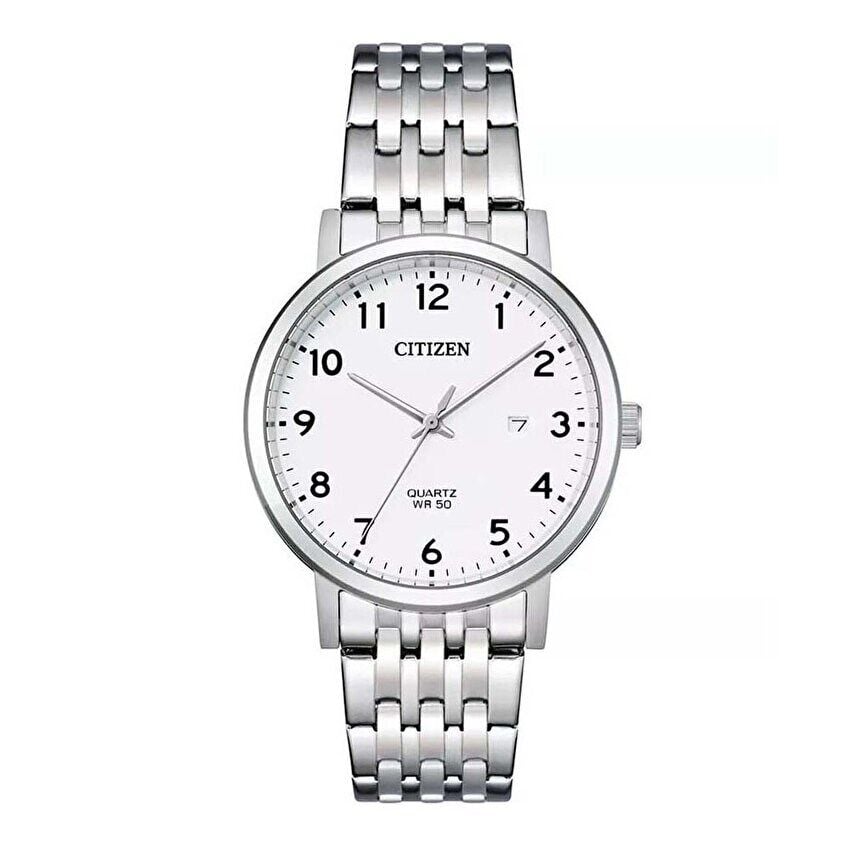 Citizen BI5070-57A Quartz Çelik Gri Beyaz Kadran 40 mm Erkek Kol Saati