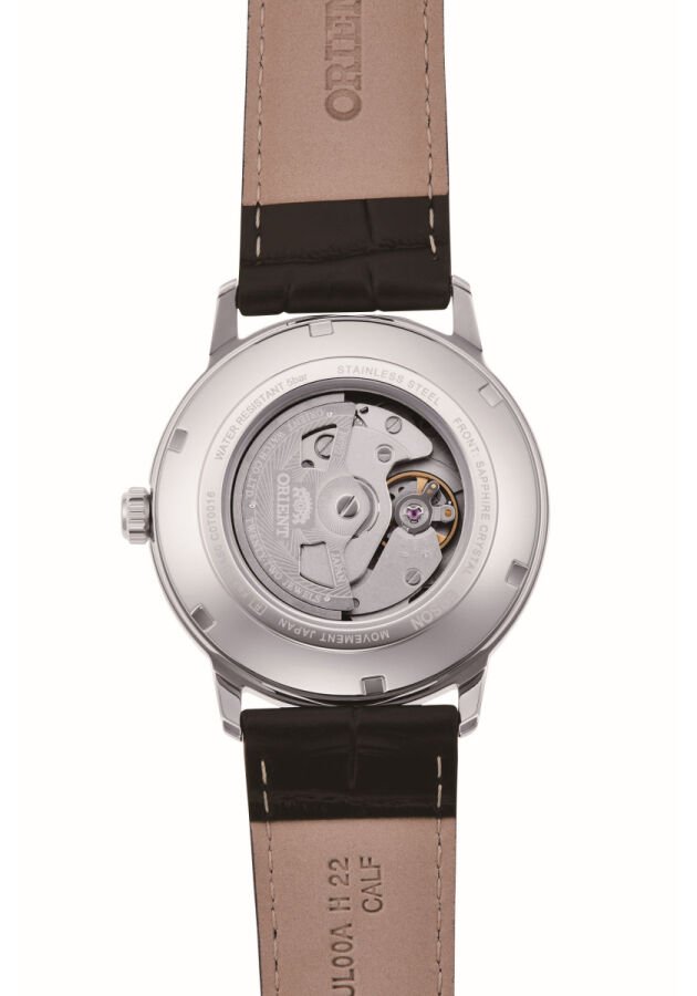 Orient Symphony RA-AC0F12S30B Otomatik Deri Siyah Gri Kadran Safir Cam 42 mm Erkek Kol Saati