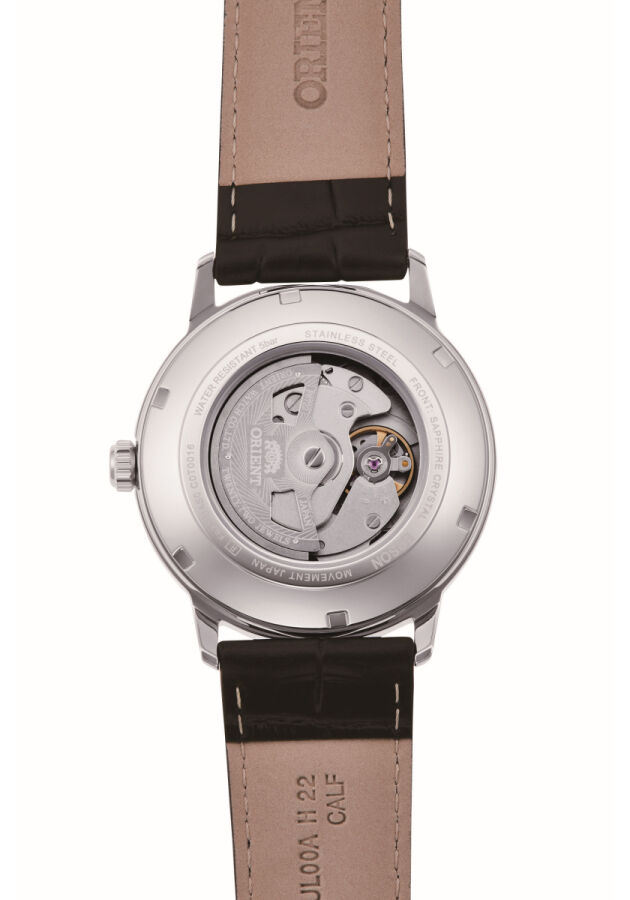 Orient Symphony RA-AC0F12S30B Otomatik Deri Siyah Gri Kadran Safir Cam 42 mm Erkek Kol Saati