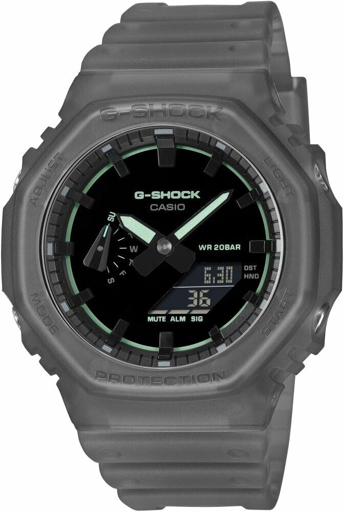 Casio GA-2100K-1ADR Quartz Silikon Gri 20 ATM 45 mm Erkek Kol Saati