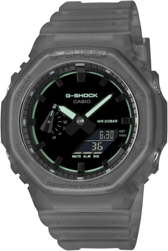 Casio GA-2100K-1ADR Quartz Silikon Gri 20 ATM 45 mm Erkek Kol Saati