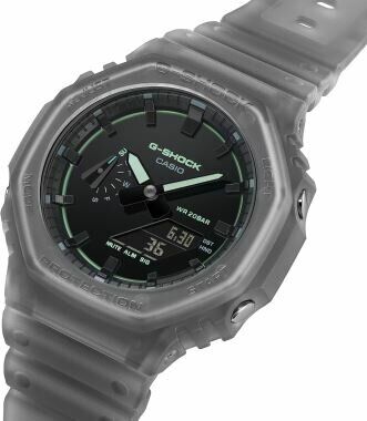 Casio GA-2100K-1ADR Quartz Silikon Gri 20 ATM 45 mm Erkek Kol Saati