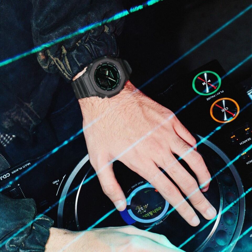 Casio GA-2100K-1ADR Quartz Silikon Gri 20 ATM 45 mm Erkek Kol Saati