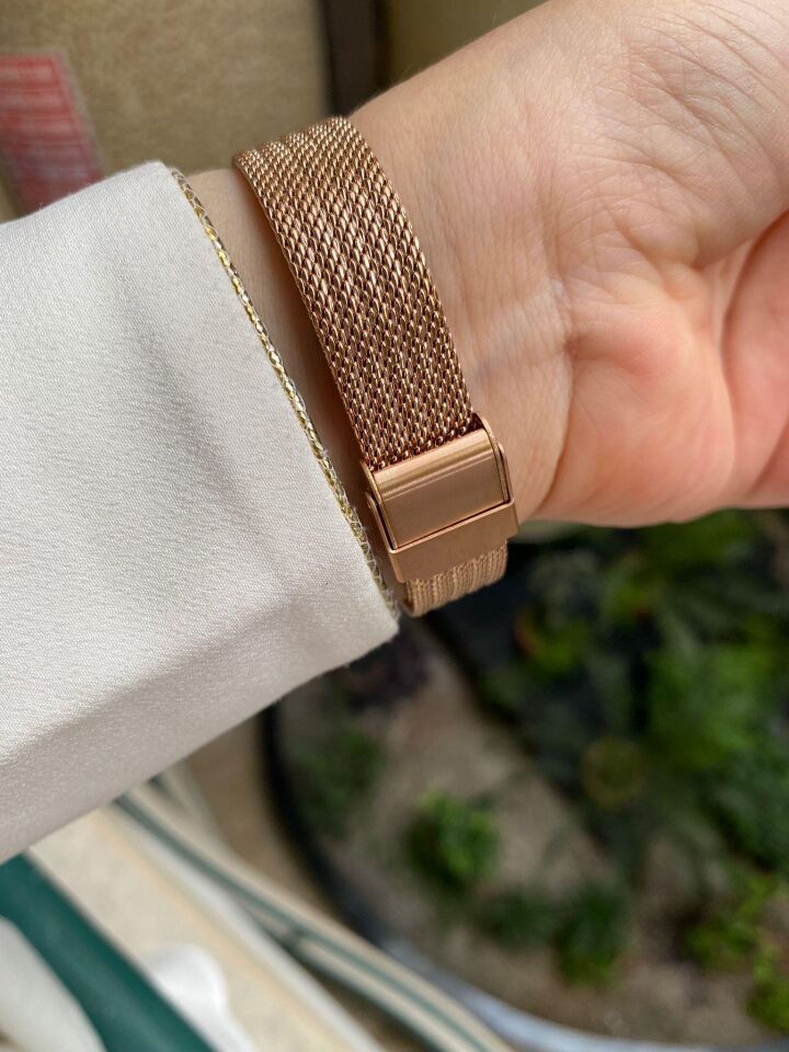 Ferro F21092C-E Quartz Hasır Rose 34 mm Kadın Kol Saati