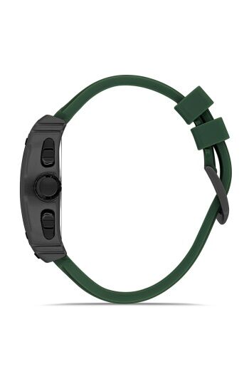 Ferro Yeşil Silikon Kordon Erkek Kol Saati FM11351D-ZF2  Fonksiyonları Aktif 3ATM Su Geçirmez