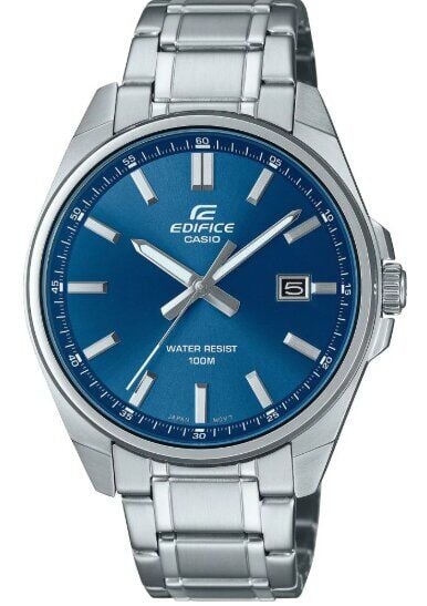 Casio EFV-150D-2AVUDF Edifice Quartz Çelik Gri Lacivert Kadran 10 ATM 44 mm Erkek Kol Saati
