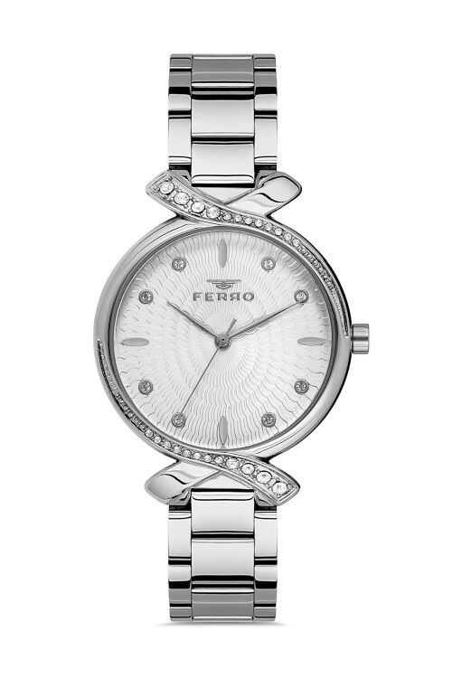 Ferro FL21254A-A Quartz Çelik Gri 33 mm Kadın Kol Saati