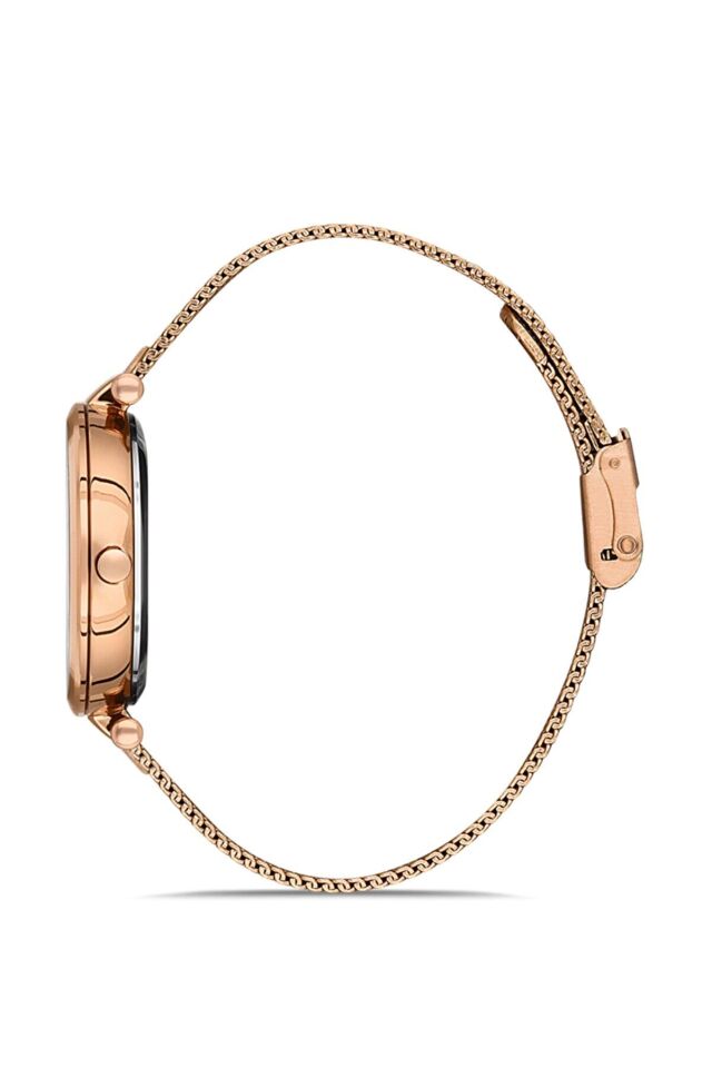 Ferro F21232C-C Quartz 34 mm Rose Hasır Kordon Kadın Kol Saati