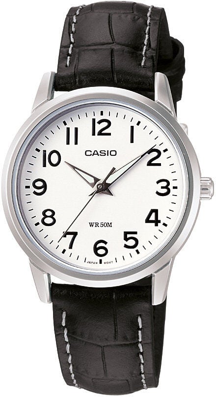 Casio LTP-1303L-7BVDF Quartz Deri Siyah Beyaz Kadran 30 mm Kadın Kol Saati