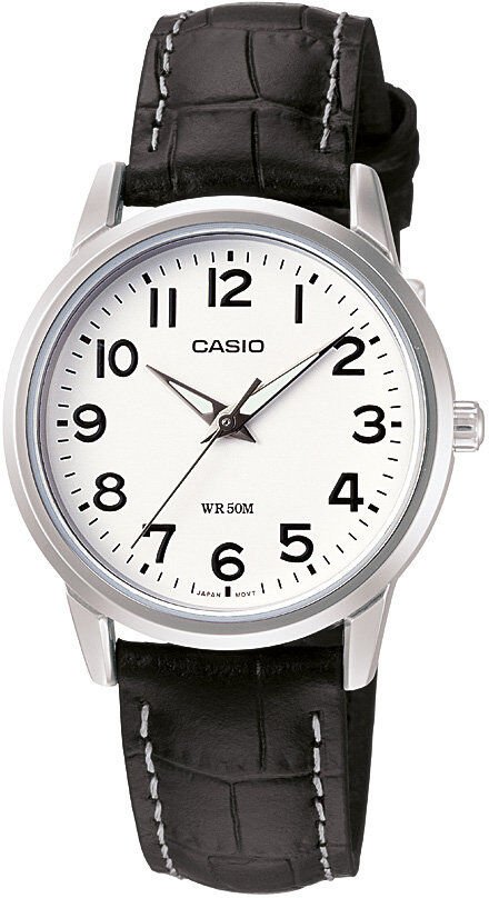 Casio LTP-1303L-7BVDF Quartz Deri Siyah Beyaz Kadran 30 mm Kadın Kol Saati