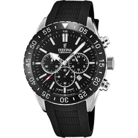 FESTINA F20515/2 SERAMİK, KAUÇUK KORDON ERKEK KOL SAATİ