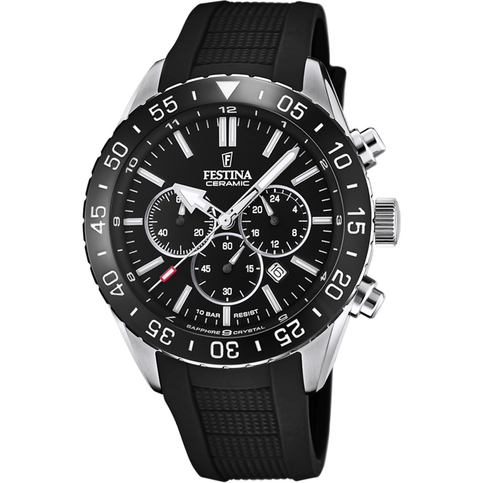 FESTINA F20515/2 SERAMİK, KAUÇUK KORDON ERKEK KOL SAATİ