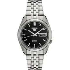 Seiko SNK361K1 Otomatik Çelik Gri Siyah Kadran 39 mm Erkek Kol Saati