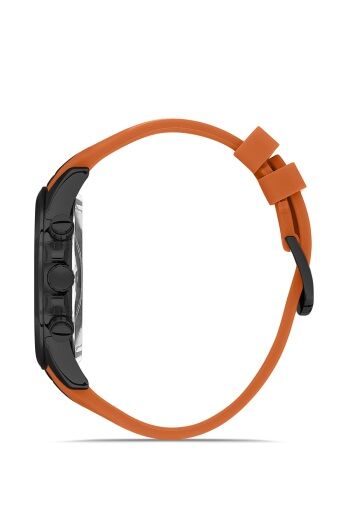 Ferro Turuncu Silikon Kordon Erkek Kol Saati FM11379DWT-ZL Fonksiyonları Aktif 3ATM Su Geçirmez