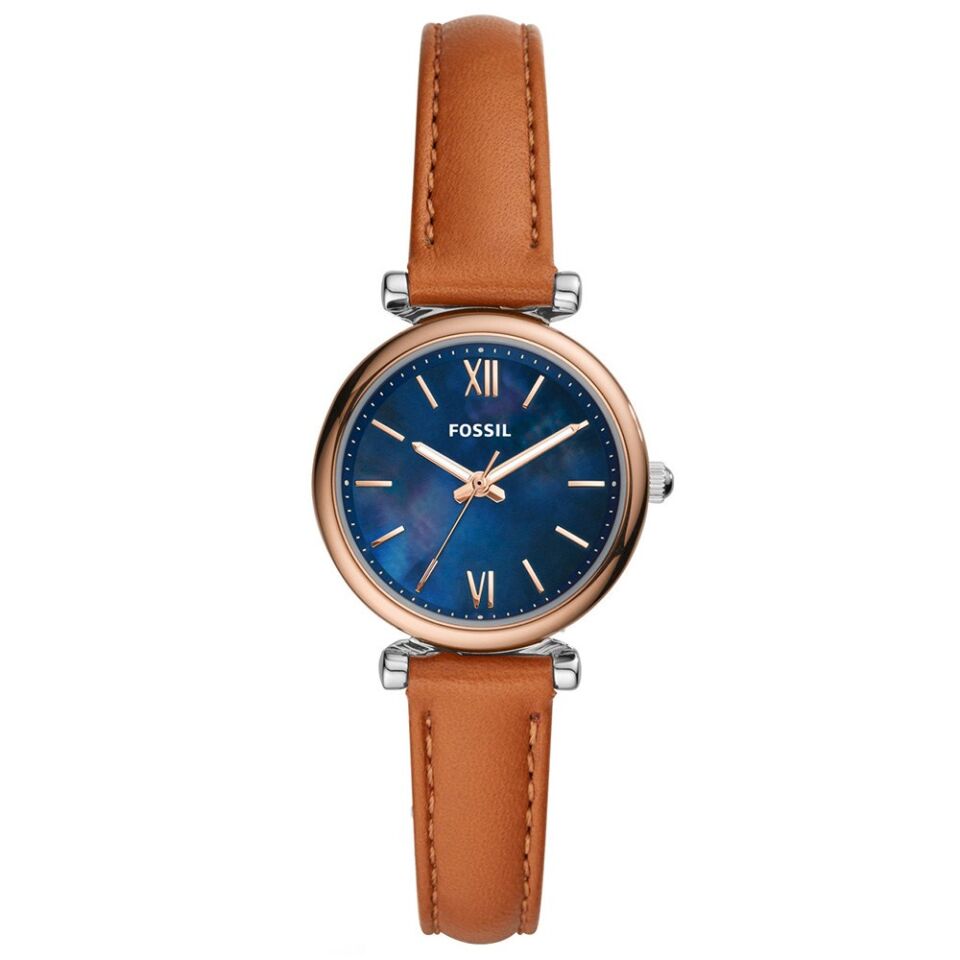 Fossil FES4701 Taba Lacivert Kadran 28 mm Kadın Kol Saati