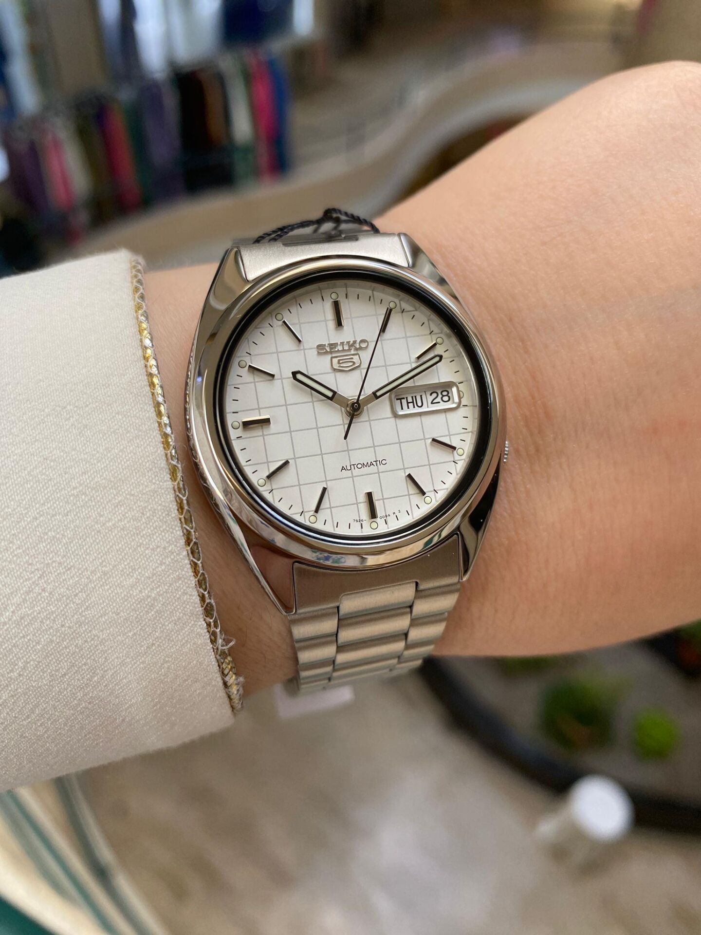 Seiko 5 SNXF05K1 39 mm Gri Çelik Otomatik Erkek Kol Saati