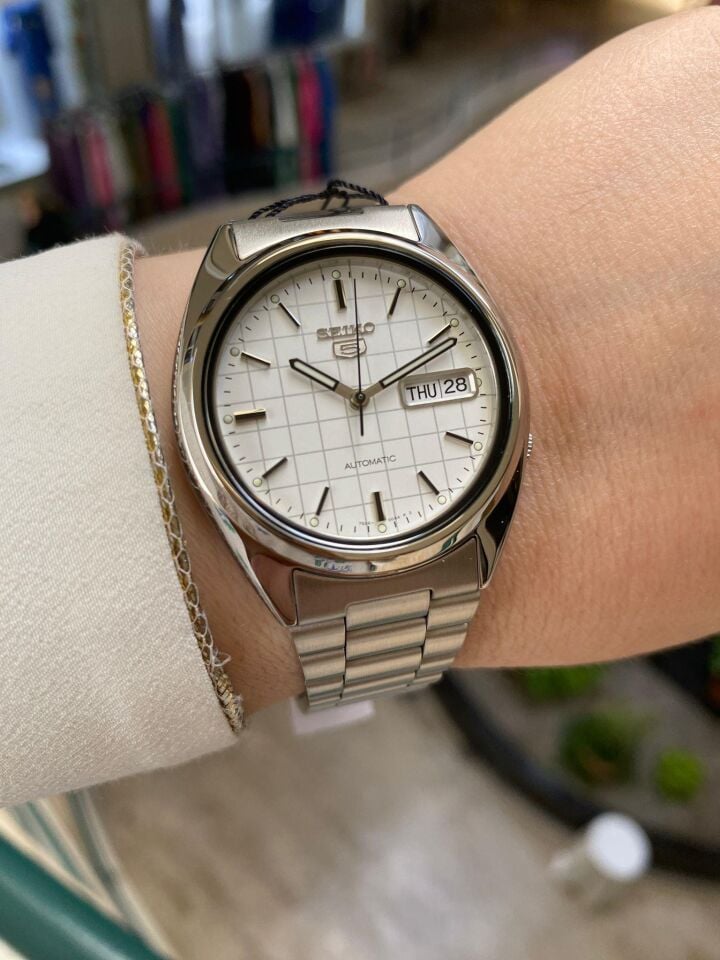 Seiko 5 SNXF05K1 39 mm Gri Çelik Otomatik Erkek Kol Saati