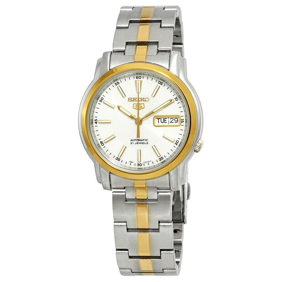 Seiko 5 SNKL84K1 Otomatik Çelik Altın/Gri Beyaz Kadran 36 mm Erkek Kol Saati